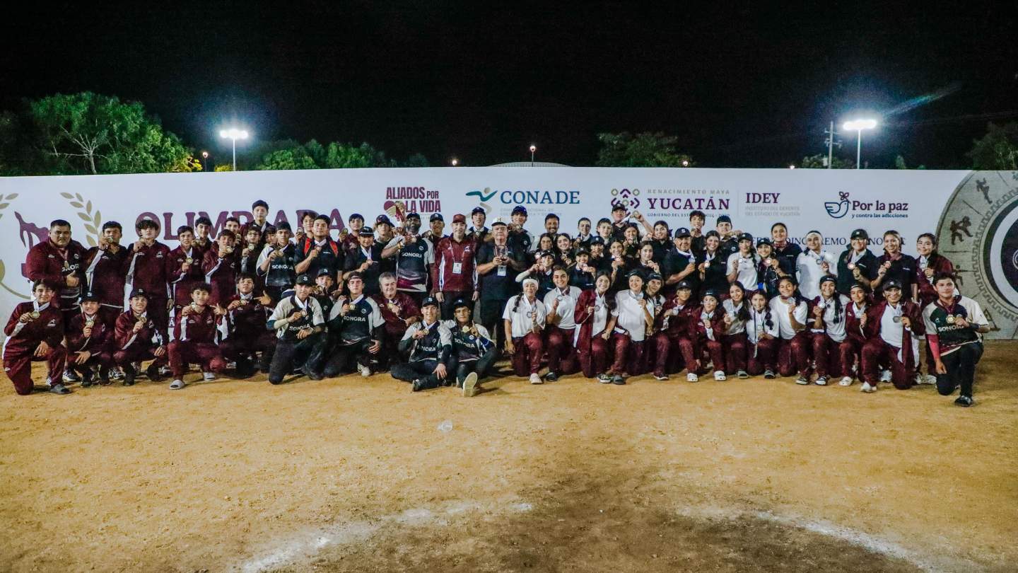 SONORA ES LA MEJOR ENTIDAD EN LA OLIMPIADA NACIONAL DE SOFTBOL 